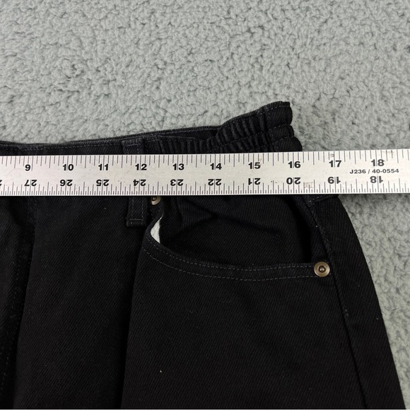 LL BEAN Original Fit Relaxed Elastic Back waist Black Jeans (HEMMED) Size 16 - Picture 9 of 13